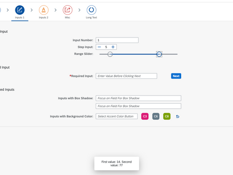 Designing Input UI Elements