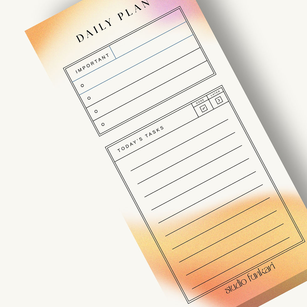 Sunset Splash Notepad Studio Funkari