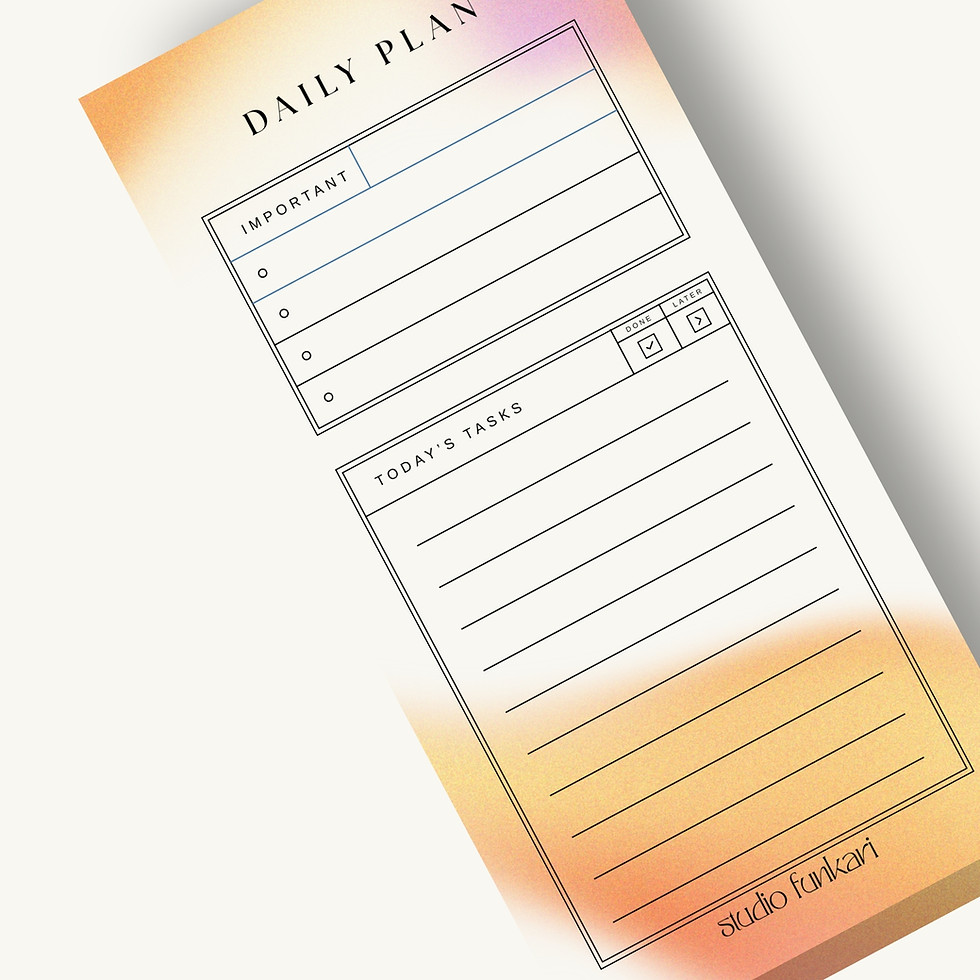 Sunset Splash Notepad Studio Funkari