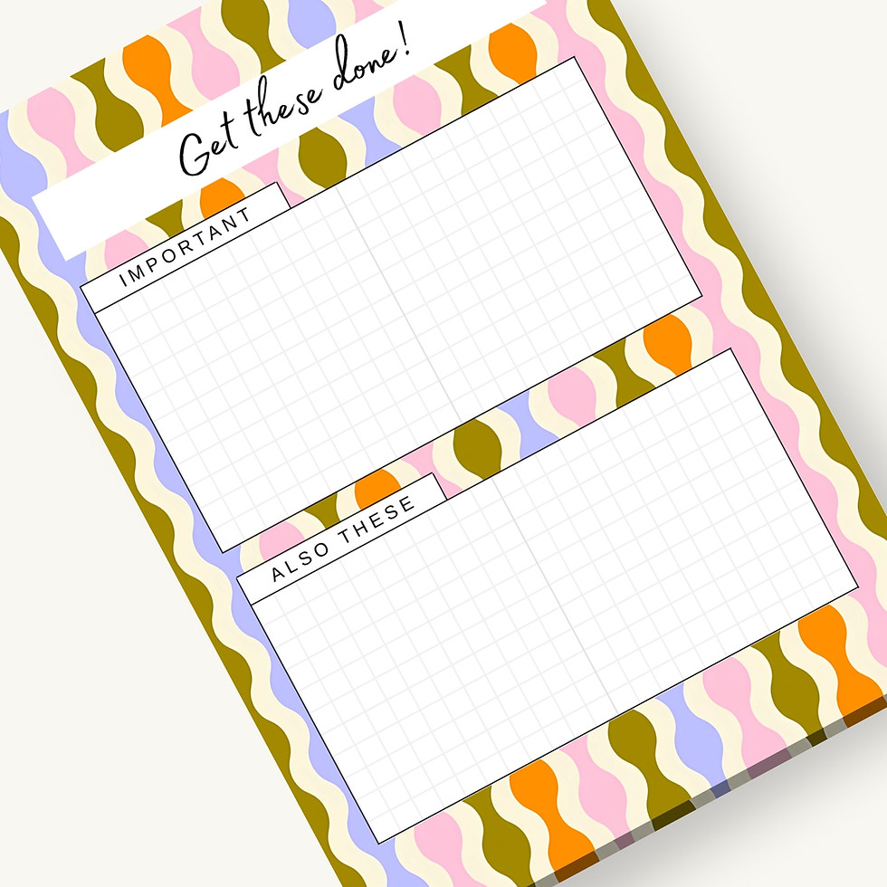 Retro Swatch List Notepad Studio Funkari