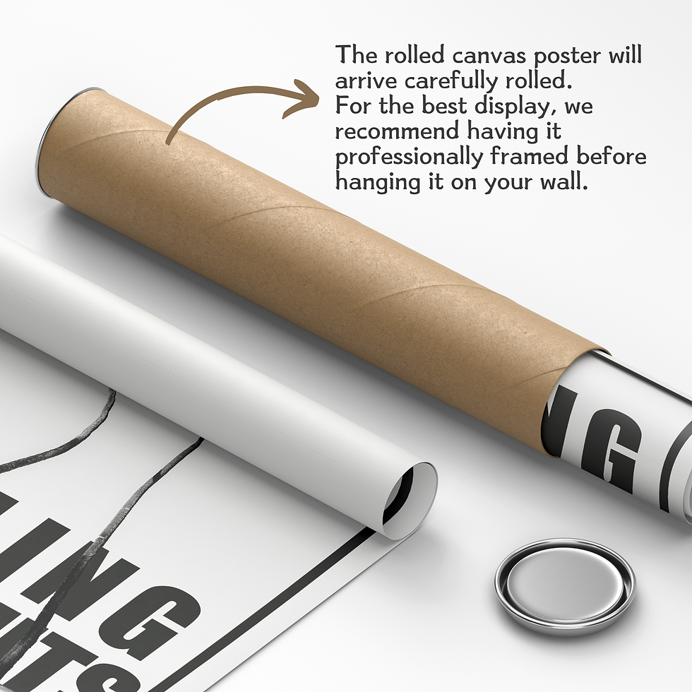 Thumbnail: Coconut Caution Canvas Print Poster