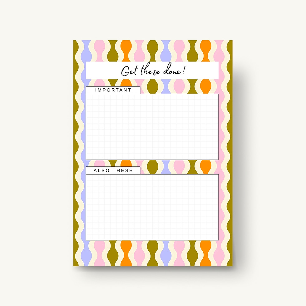 Retro Swatch List Notepad Studio Funkari