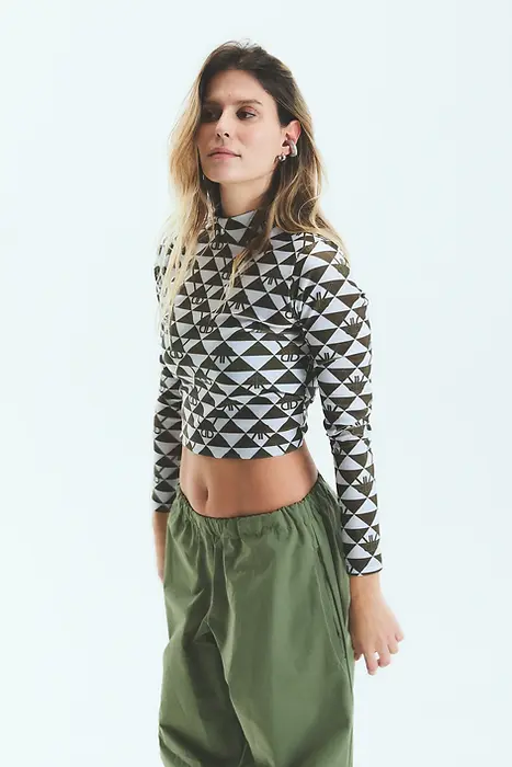 Polera Tini Monogram Green