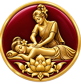 Thai massage service icon magical hands BKK