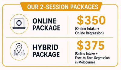 Cost for Online Past Life Regression In Australia.