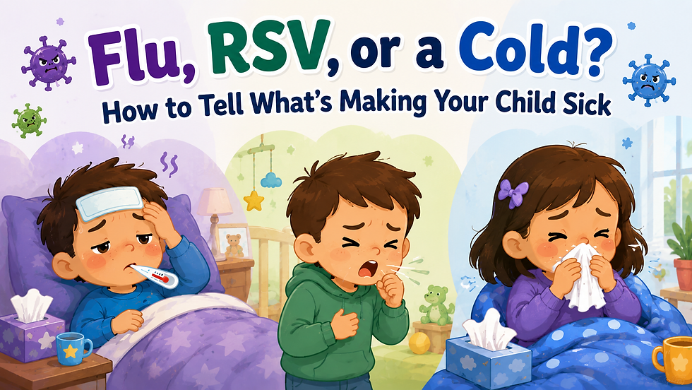 Flu, RSV, or a Cold? How to Tell What's Making Your Child Sick