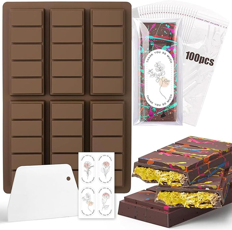 Forma silicon de ciocolata Dubai, fara BPA, 6 batoane, 26 x 17cm (6 x 11.5cm x 4