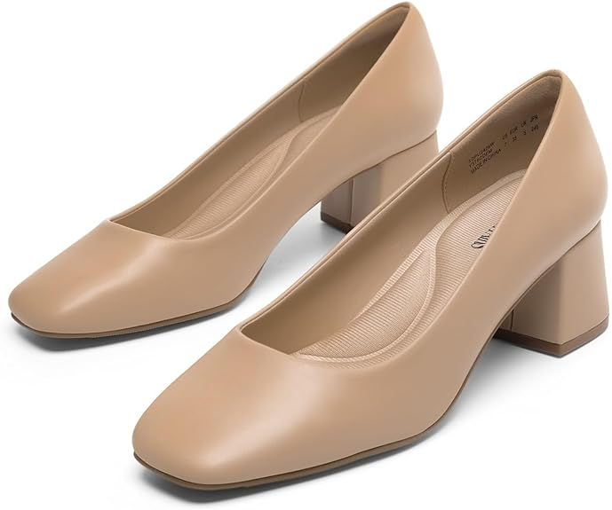 Pantofi cu toc, Dream Pairs, Roz nud, 40