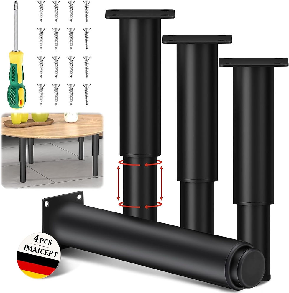 Set de 4 picioare mobila,Swetfela, reglabile 25-40cm, otel carbon