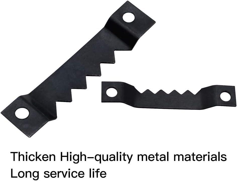 2 x Agățătoare tablou, tip crocodil, neagră 40x7mm sau 55x13mm set de 20