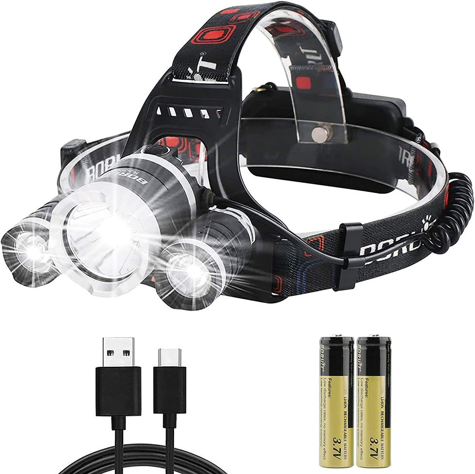 Lamterna frontala de cap, Boruit, 5000lumeni, 4 moduri, IPX5