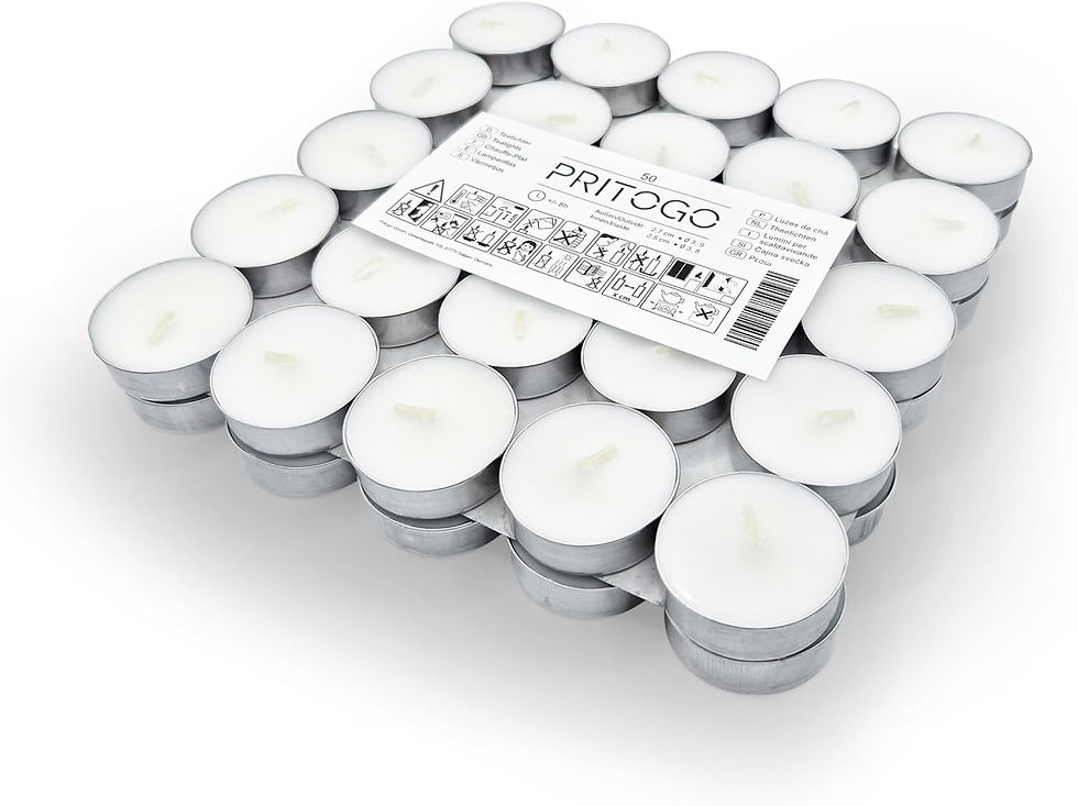 Lumanari Pastila, Pritogo, 38 x 12mm timp de ardere 4h, 50 bucati