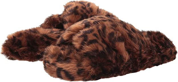 Papuci pufosi Papuci cu imprimeu Ghepard 40 EU