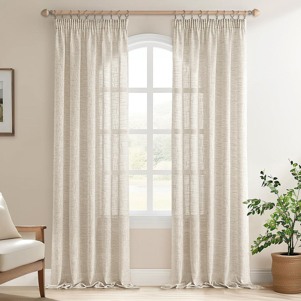 Perdele EMEMA, cu ochiuri semitransparentă, 140 x 160cm, orez