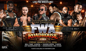 THE ACE OF SPACE ACADEMY & THE REP LOOKING FOR INAUGURAL TRIOS GOLD AT FWA ROADHOUSE 3/27/26