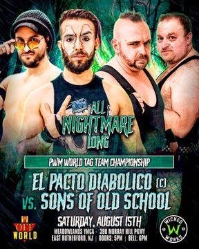 THE SONS OF OLD SCHOOL & EL PACTO DIABOLICO PREPARE FOR A TAG TEAM TITLE WAR ON 8/15