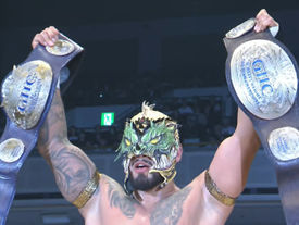 DRAGON BANE WINS GHC JR. HEAVYWEIGHT TITLE - KING OF NOAH'S JUNIORS