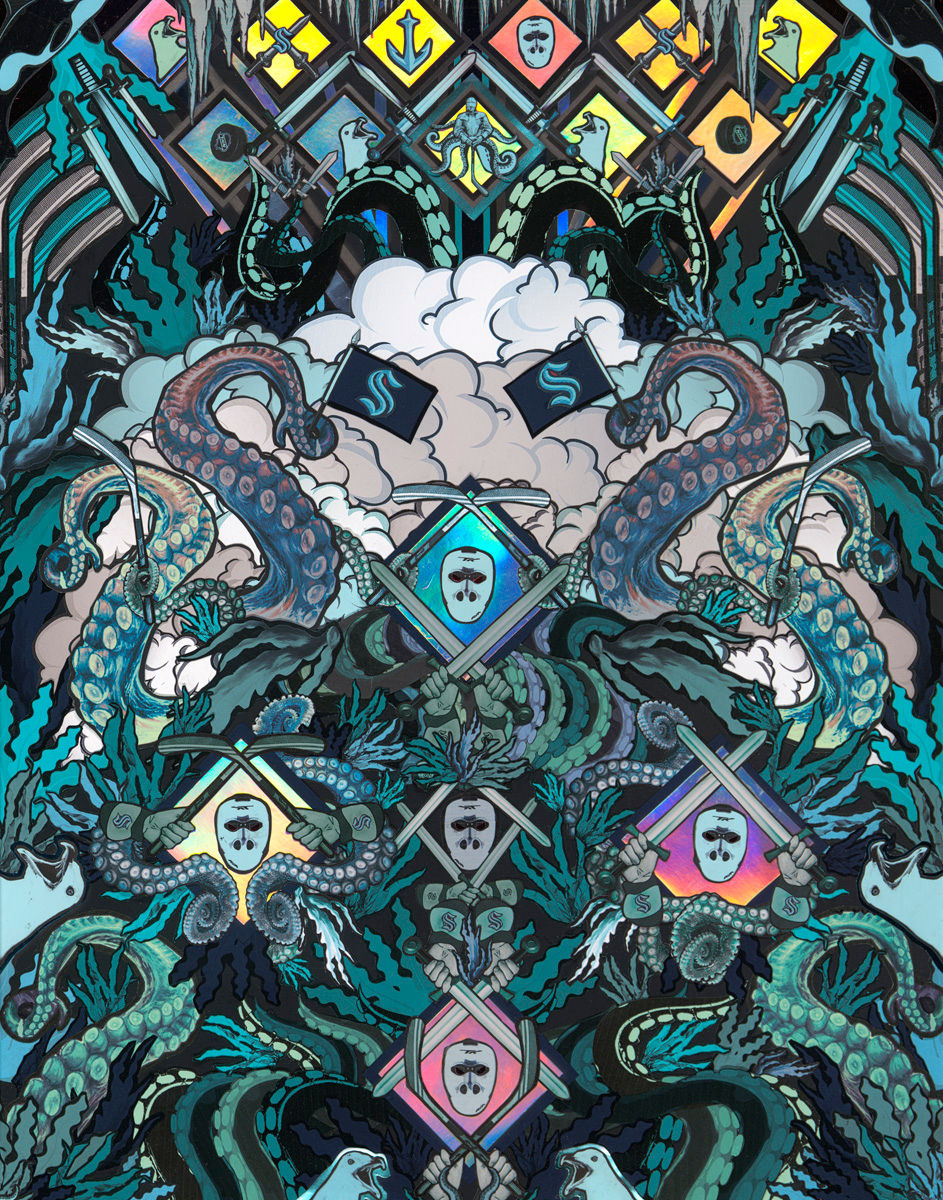 Kraken fanart holographic 22x28-web