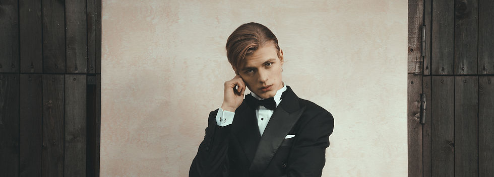 Black Tuxedo made and shot by Suit Republic in Chengdu