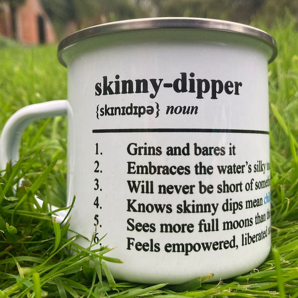 "Skinny-Dipper" Enamel Mug