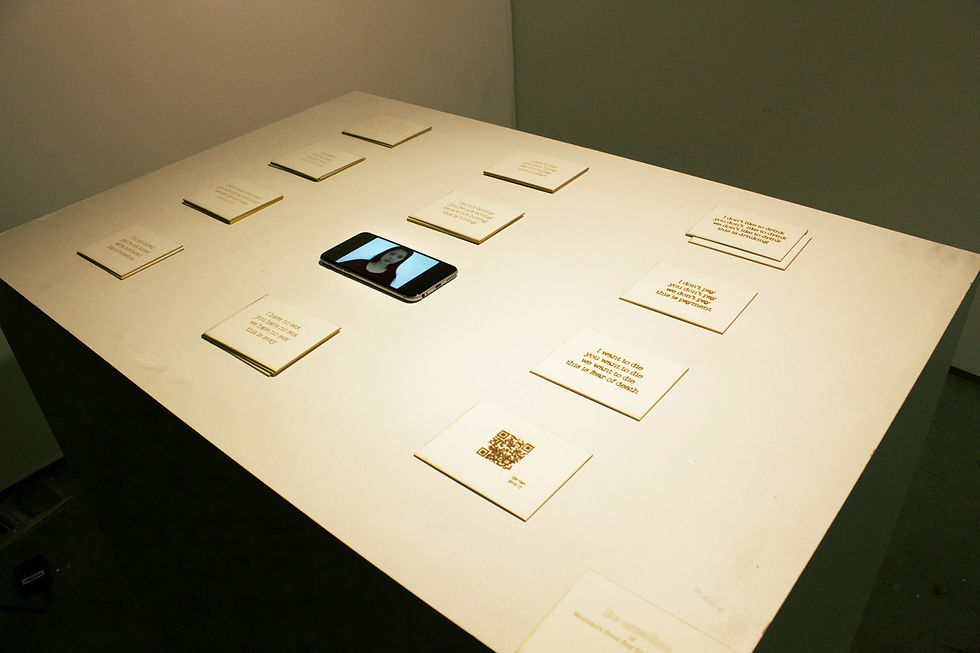 Qin Han_After Bruce Nauman_installation