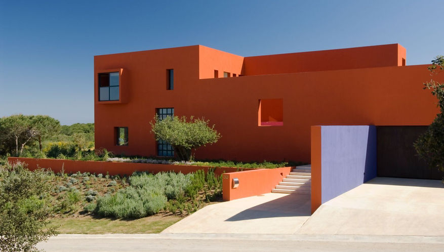 Private Residence in Sotogrande, Spain. Designed by Legorreta & Legorreta of Mexico City