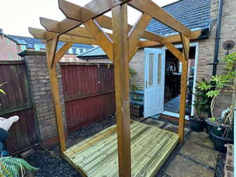 Pergola installed