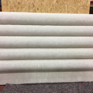 ribbed stone coloured headboard