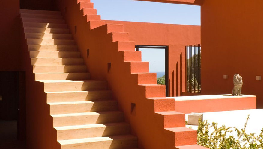 Private Residence in Sotogrande, Spain. Designed by Legorreta & Legorreta of Mexico City