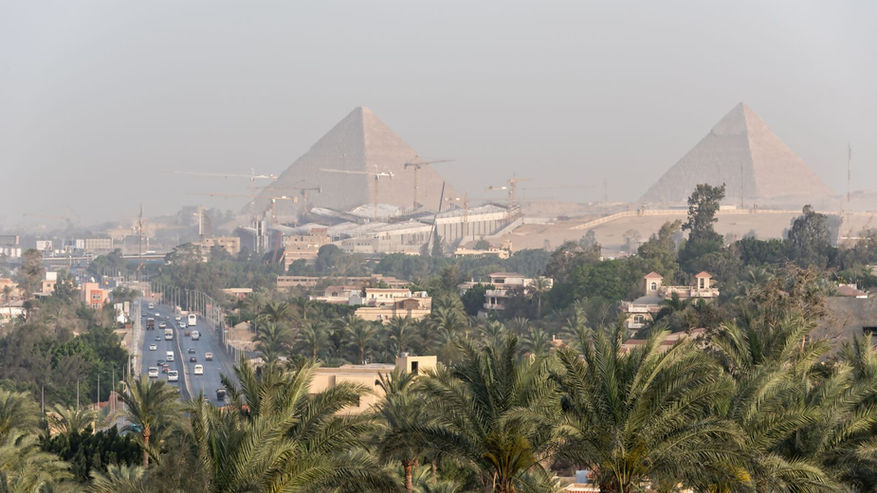 Private Palace in Cairo with view of the Pyramids