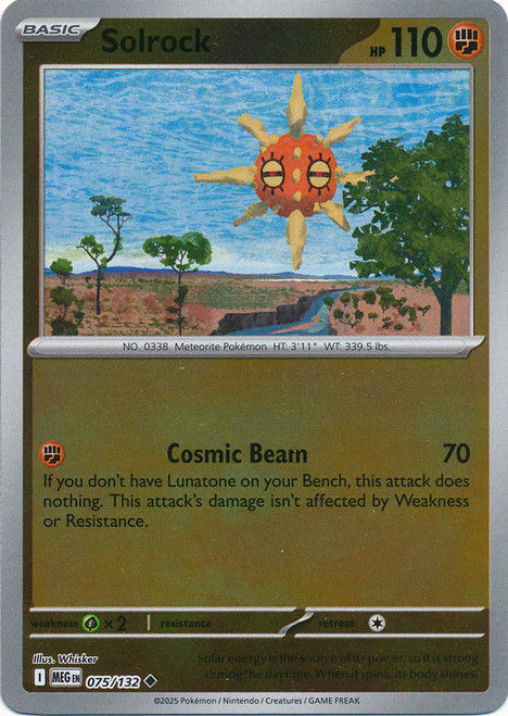 75/132 Solrock Reverse Holo