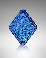 indigo precision caeved tanzanire nine of diamonds