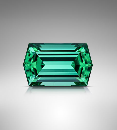 Tourmaline Verte Du Nigeria 0,65 Ct - Coupe Octogone, Clarté VS, Très Belle Pierre