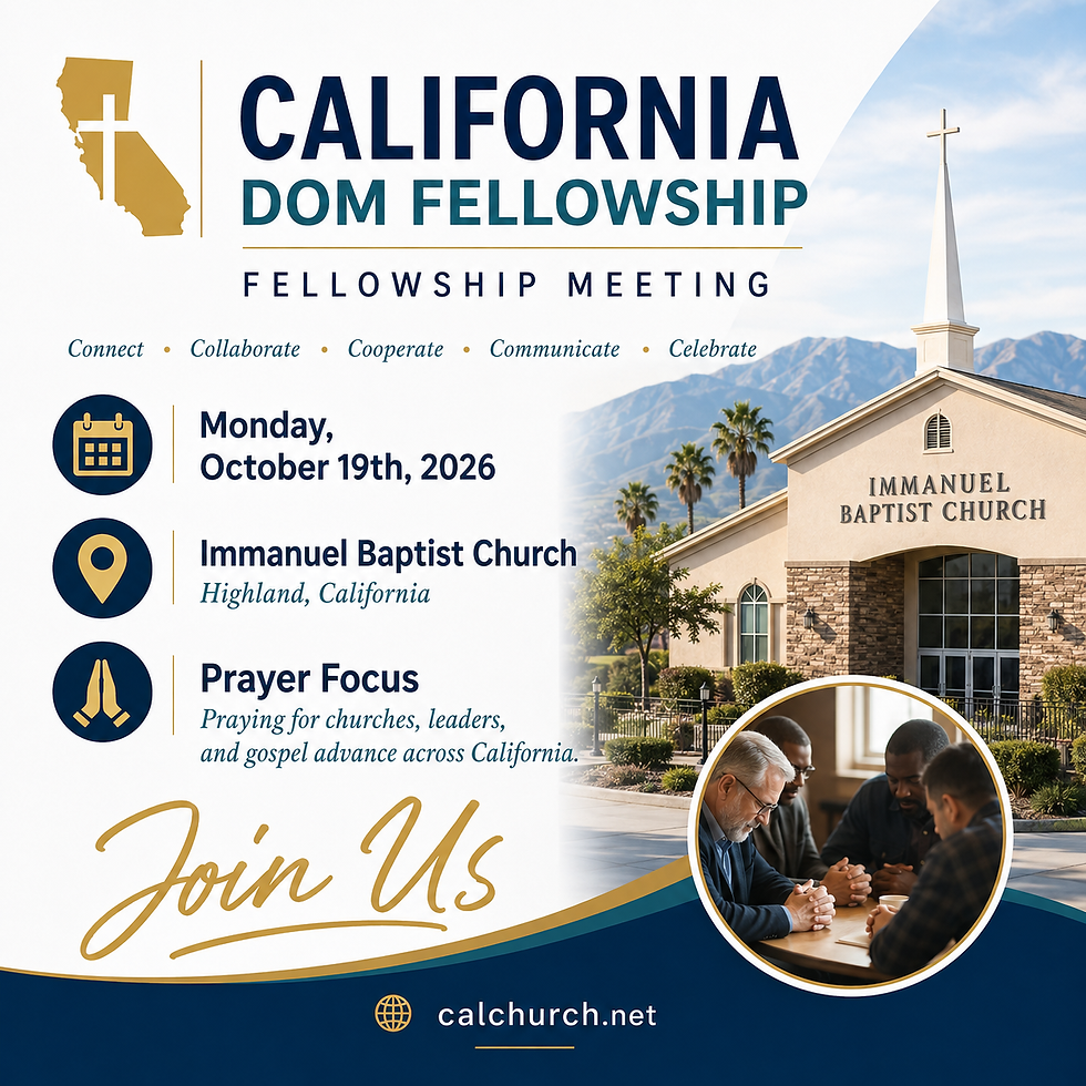 California DOM Fellowship Meeting