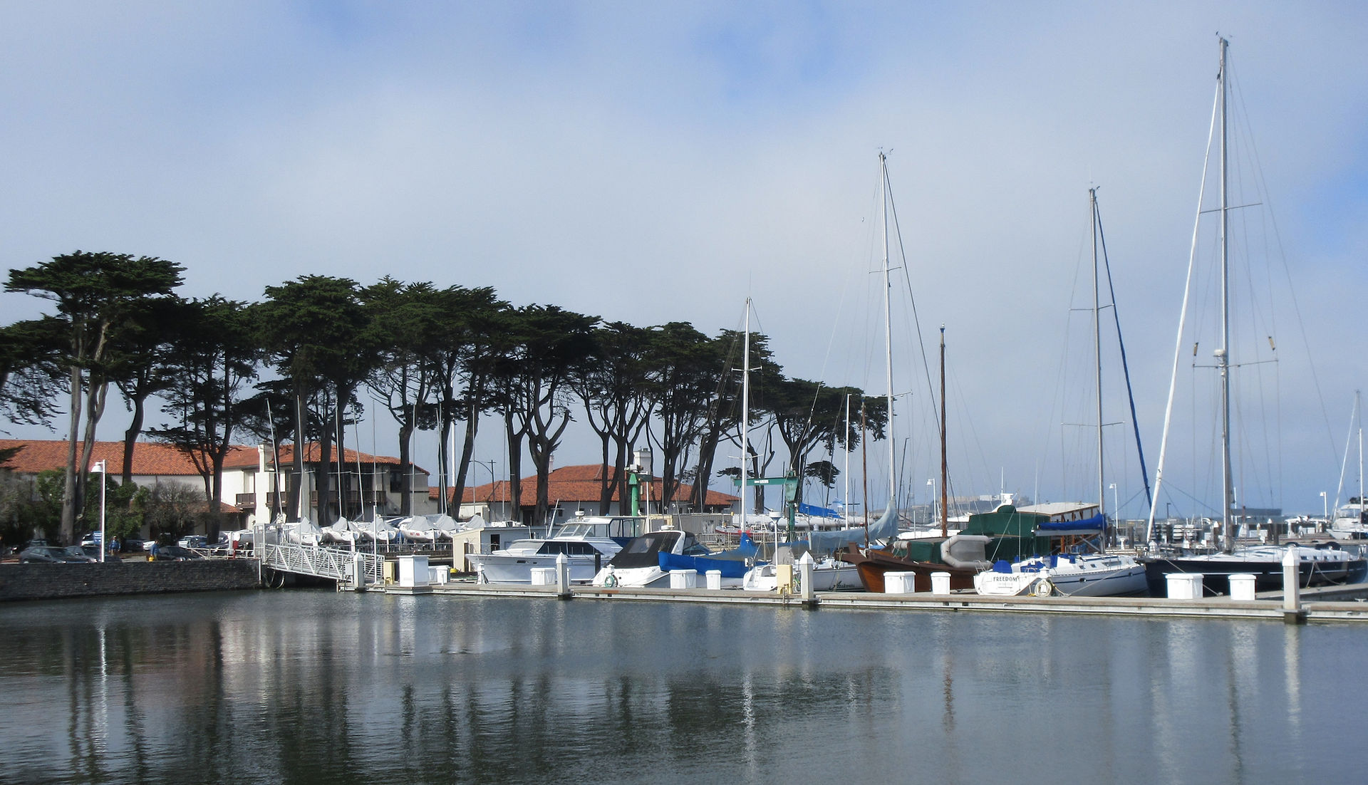 Marina across from  Fine Arts Palace