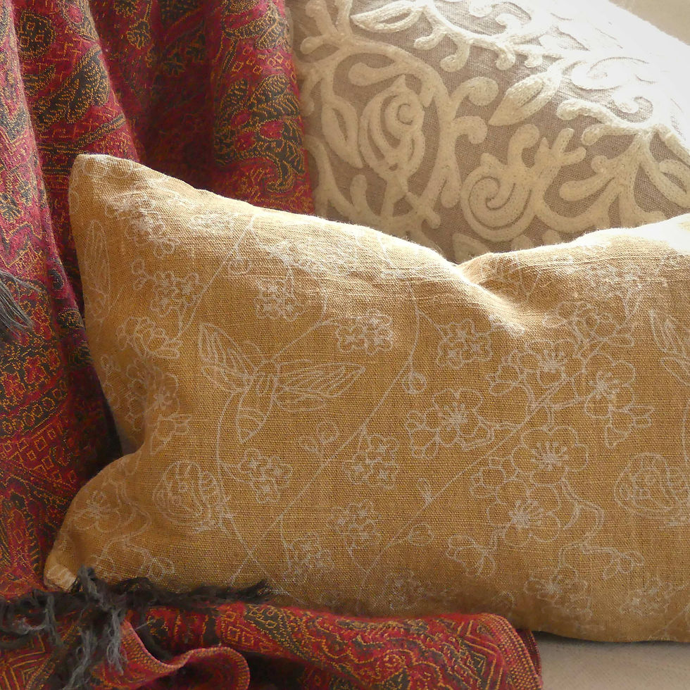 Thumbnail: 30x50cm accent / linen lumbar pillow