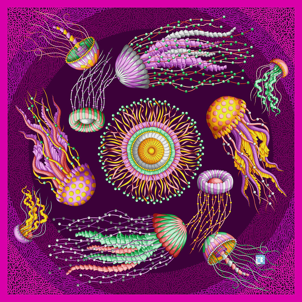 Thumbnail: VORTICE - 98X98 SILK TWILL