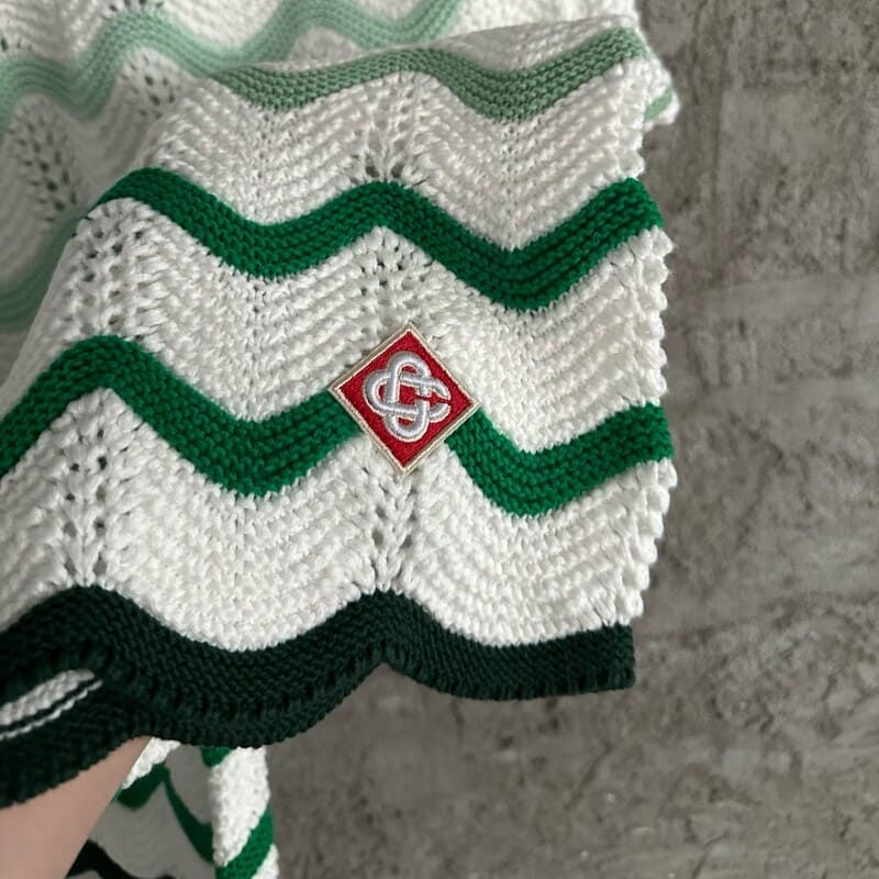 Miniatura: Conjunto Casablanca Crochê Gradiente Verde