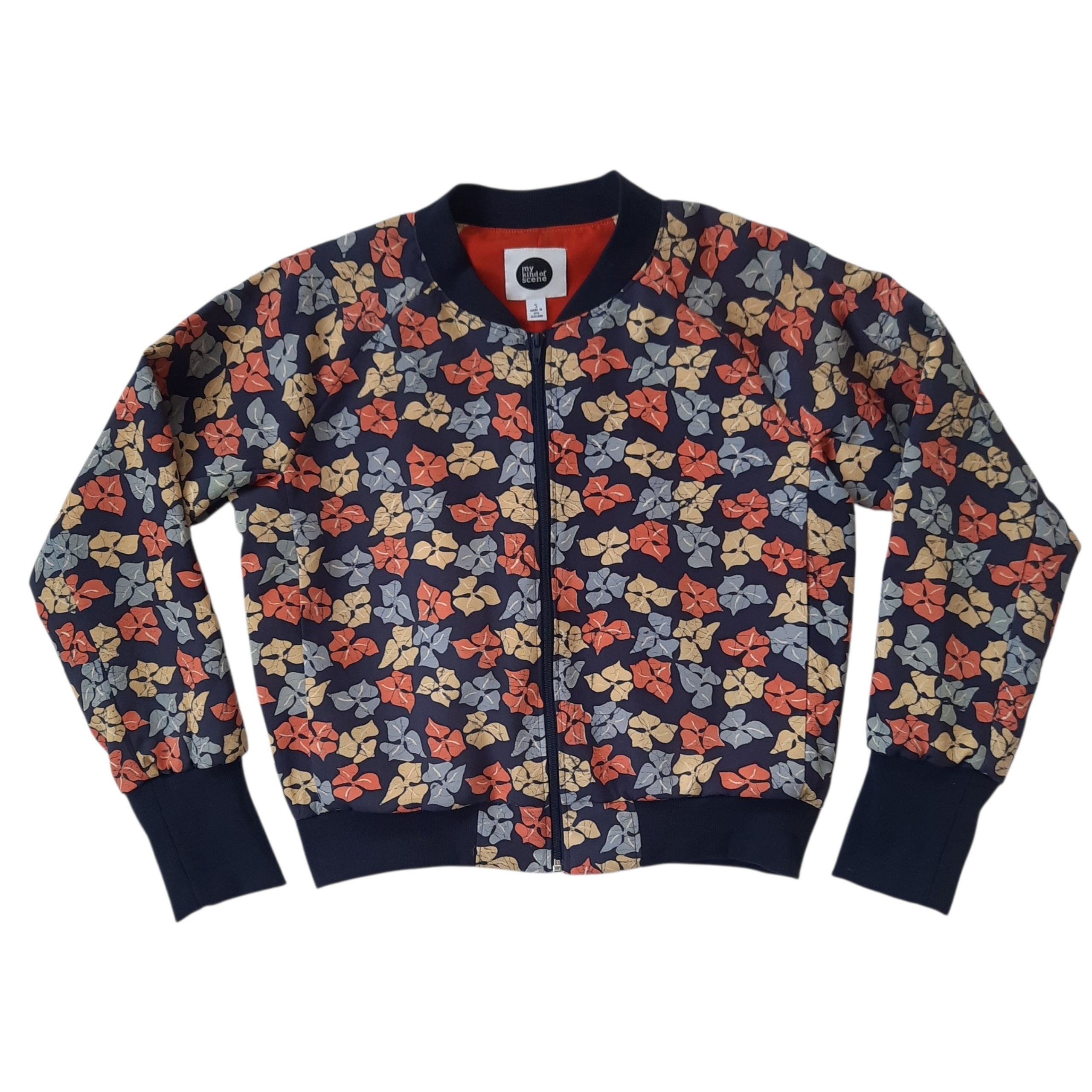 Blue printed bomber (Small)