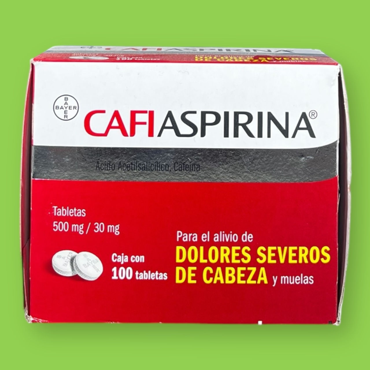 CAFIASPIRINA 500MG/30MG C/100TAB