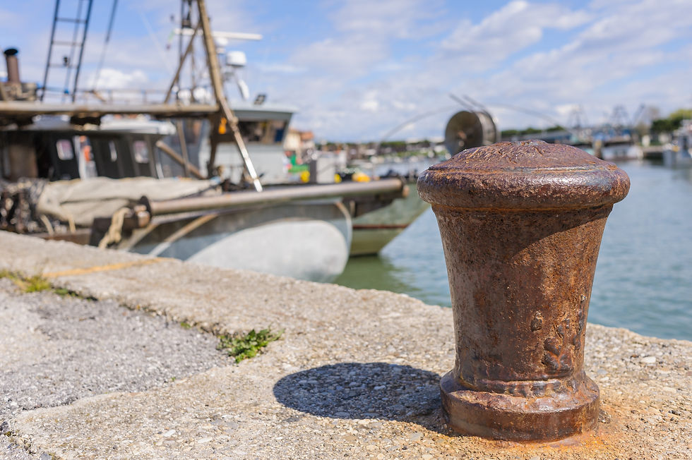 Corroded bollard