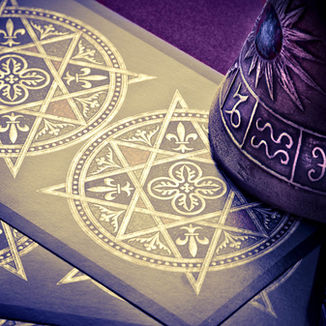 A spread of Fortune Telling Cards