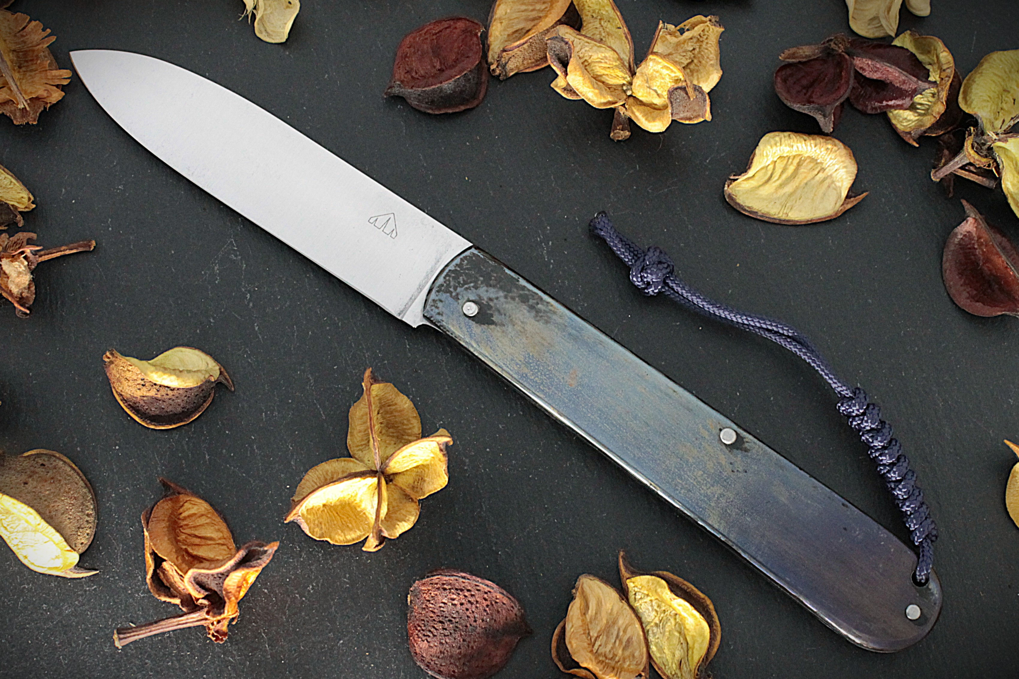Canif patiné lame carbone 2293
