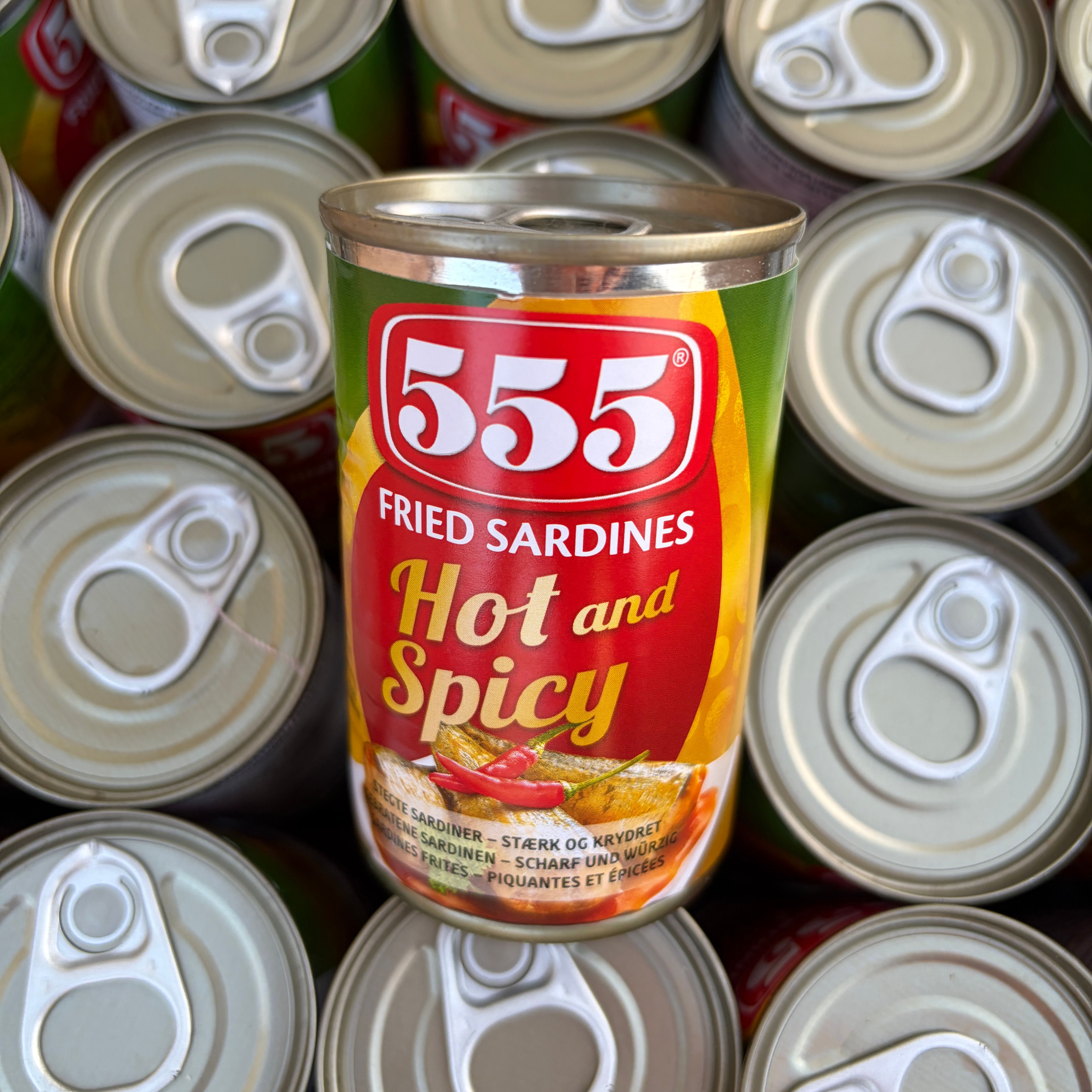 555 FRIED Sardines Hot & Spicy 155g (Expiry 19.06.28)