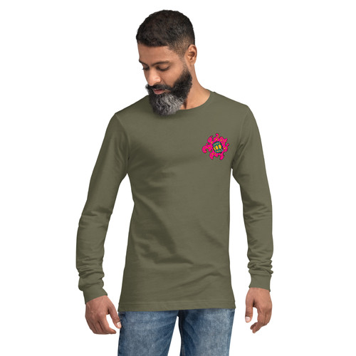 Jumbo Floral Unisex Long Sleeve Tee | The Kneverworks