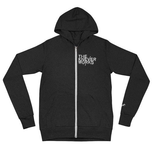 Banged-up Better-Bot Unisex zip hoodie | The Kneverworks