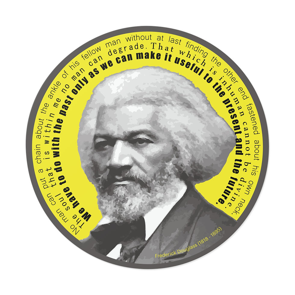 Thumbnail: Frederick Douglass  - Round Vinyl Sticker