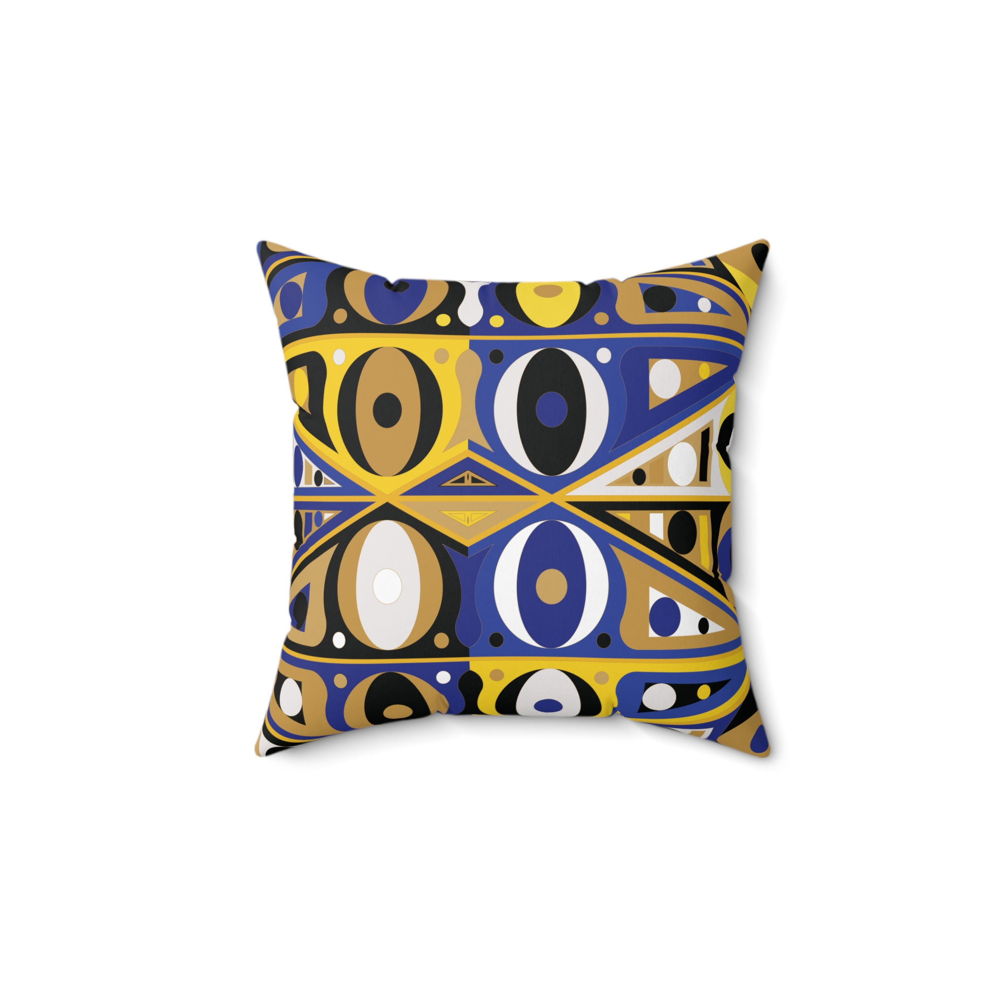Indigo Gold - Throw Pillow