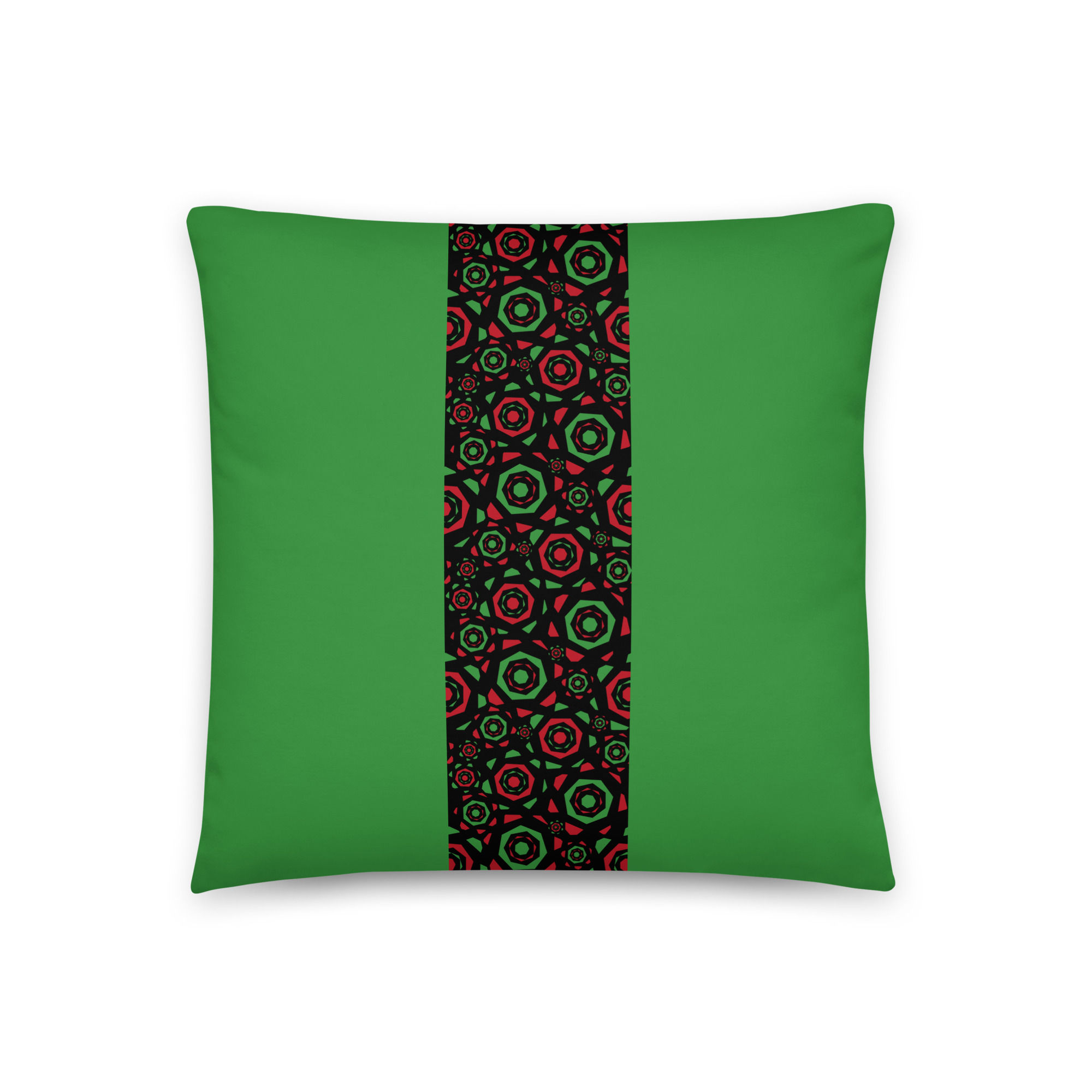 Unity Pattern Throw Pillow - Green