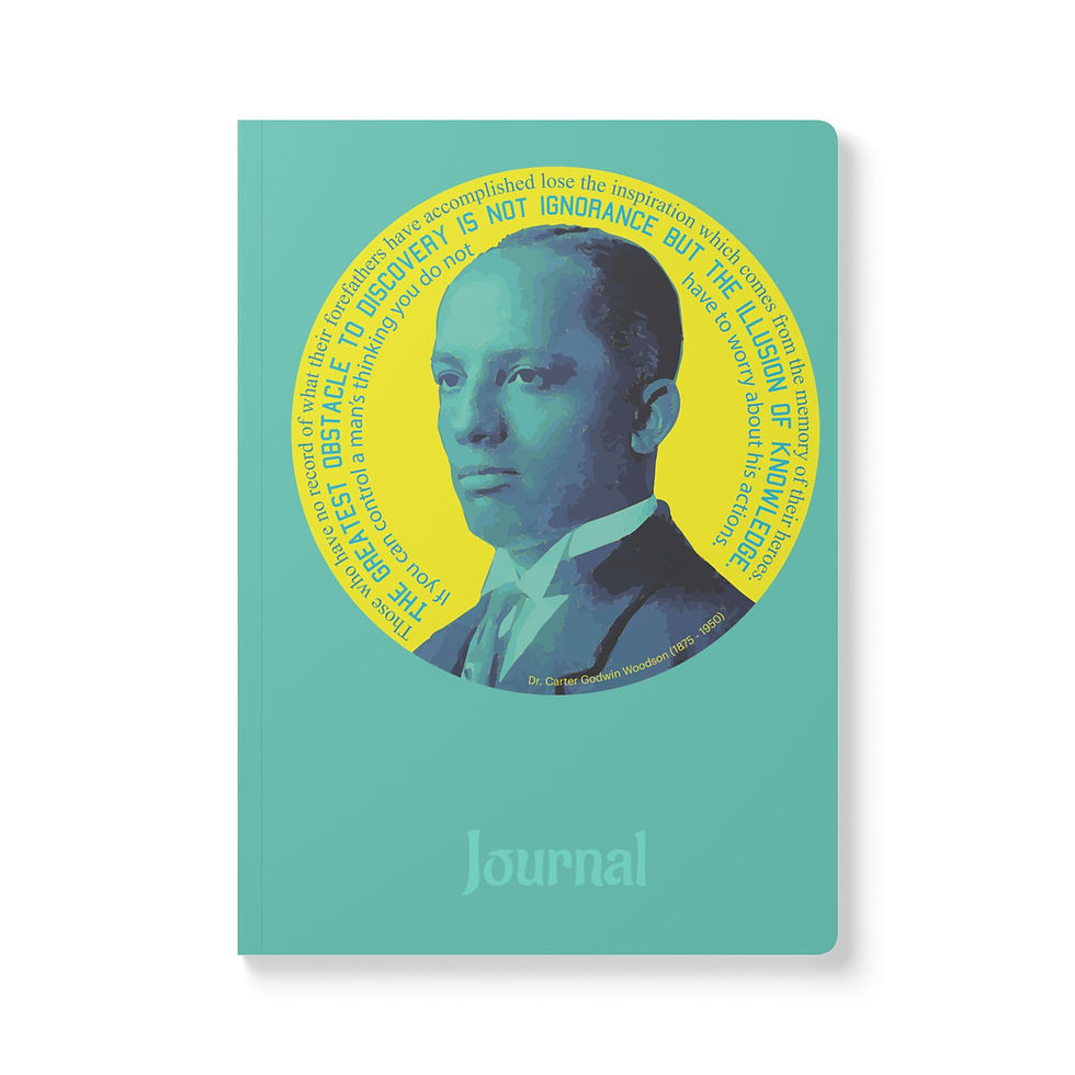 Thumbnail: Dr. Carter G. Woodson (Younger) — Softcover Inspirational Notebook/Journal